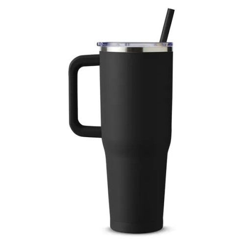 Harriton. 40 oz. Vacuum Insulated Stainless Steel Travel ...