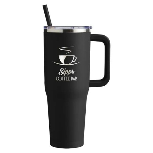 Harriton. 40 oz. Vacuum Insulated Stainless Steel Travel ...