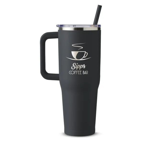 Harriton. 40 oz. Vacuum Insulated Stainless Steel Travel ...