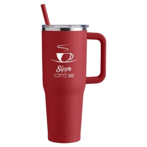 Harriton. 40 oz. Vacuum Insulated Stainless Steel Travel ...