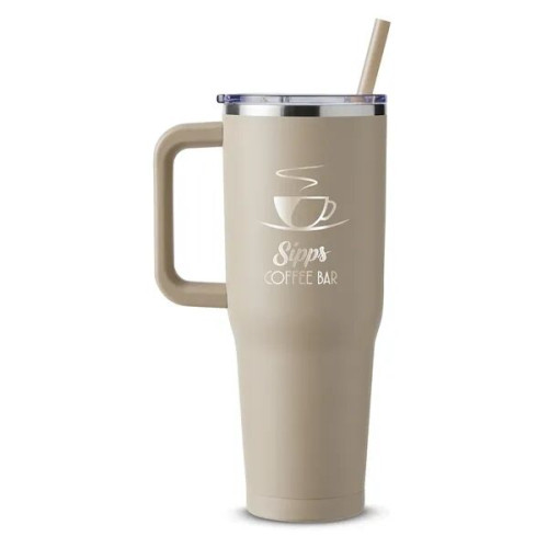 Harriton. 40 oz. Vacuum Insulated Stainless Steel Travel ...