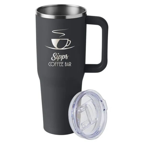 Harriton. 40 oz. Vacuum Insulated Stainless Steel Travel ...
