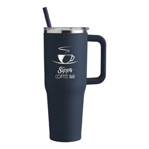 Harriton. 40 oz. Vacuum Insulated Stainless Steel Travel ...