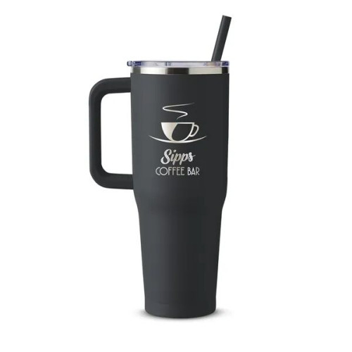 Harriton. 40 oz. Vacuum Insulated Stainless Steel Travel ...