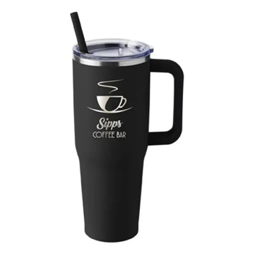 Harriton. 40 oz. Vacuum Insulated Stainless Steel Travel ...