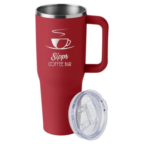 Harriton. 40 oz. Vacuum Insulated Stainless Steel Travel ...