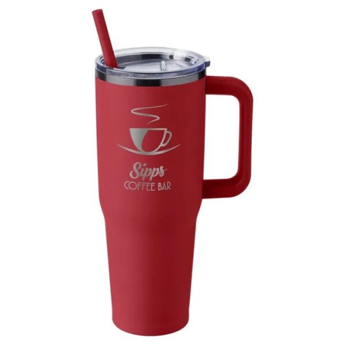 Harriton. 40 oz. Vacuum Insulated Stainless Steel Travel ...