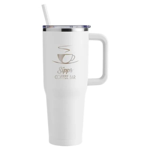 Harriton. 40 oz. Vacuum Insulated Stainless Steel Travel ...