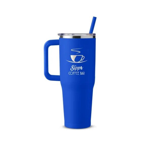 Harriton. 40 oz. Vacuum Insulated Stainless Steel Travel ...