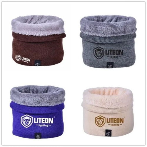 Double-Layer knitted Fleece Neck Warmer