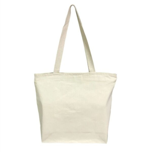 12 oz. Zipper Cotton Canvas Tote