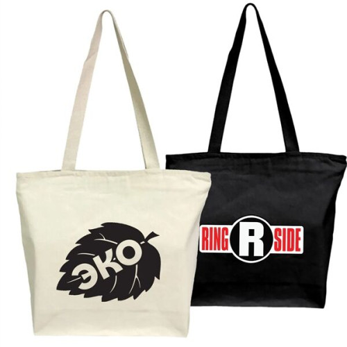 12 oz. Zipper Cotton Canvas Tote