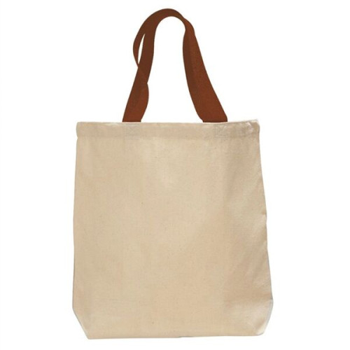 12 oz. Cotton Canvas Tote Bag w/ Nylon Web Handles