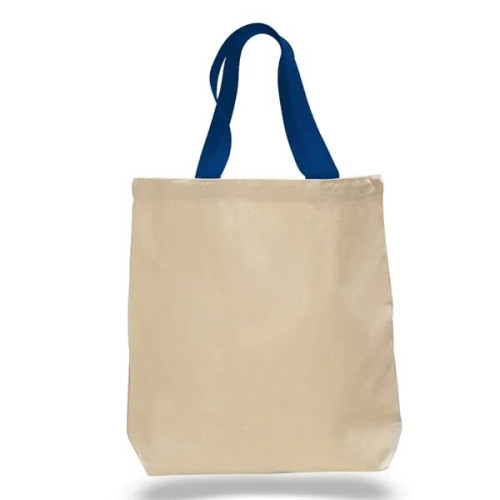 12 oz. Cotton Canvas Tote Bag w/ Nylon Web Handles