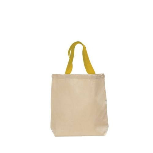 12 oz. Cotton Canvas Tote Bag w/ Nylon Web Handles