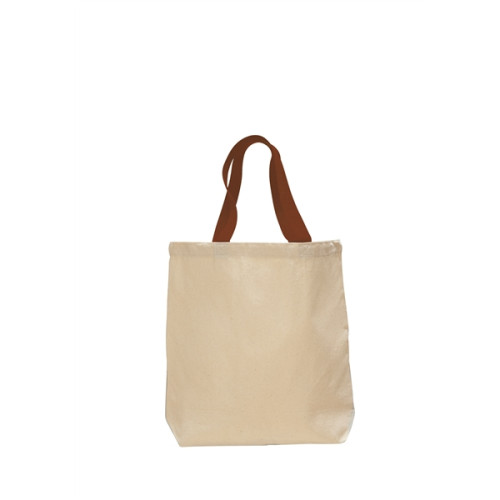 12 oz. Cotton Canvas Tote Bag w/ Nylon Web Handles