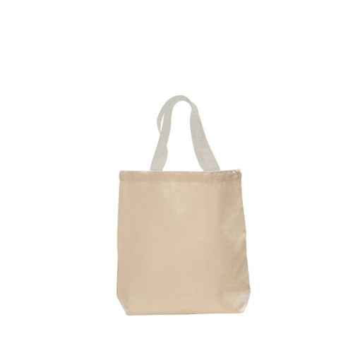 12 oz. Cotton Canvas Tote Bag w/ Nylon Web Handles