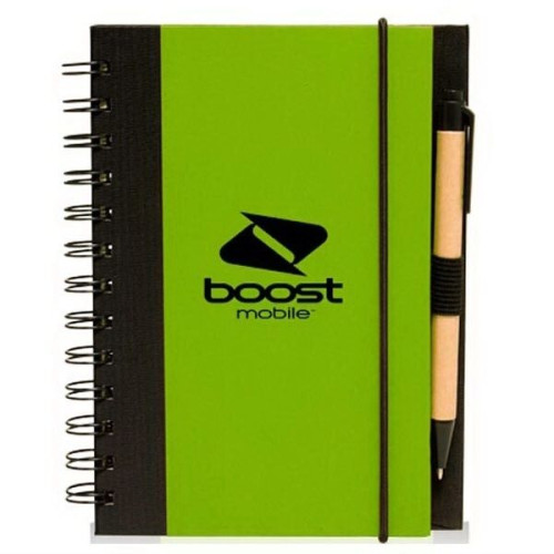 Eco Friendly Spiral Notebook with Pen Journal Diary