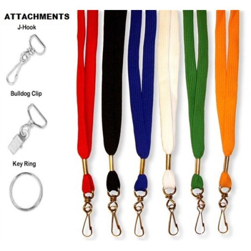 Flat Blank Lanyards with clip