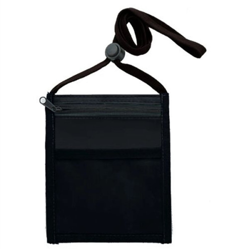 Large Non-Woven Neck wallet with adjustable 3/8" Lanyard