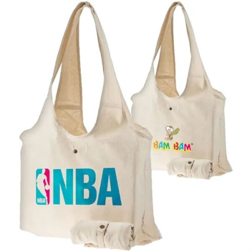 Travel Sling Cotton Canvas Tote Bag 9 oz. Fold-able Carrybag