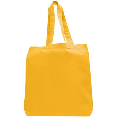 6 oz Cotton Canvas Tote Bag W/ Gusset (15" X 16")