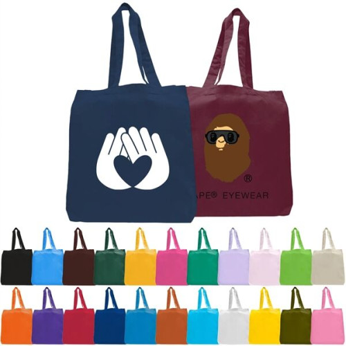 6 oz Cotton Canvas Tote Bag W/ Gusset (15" X 16")
