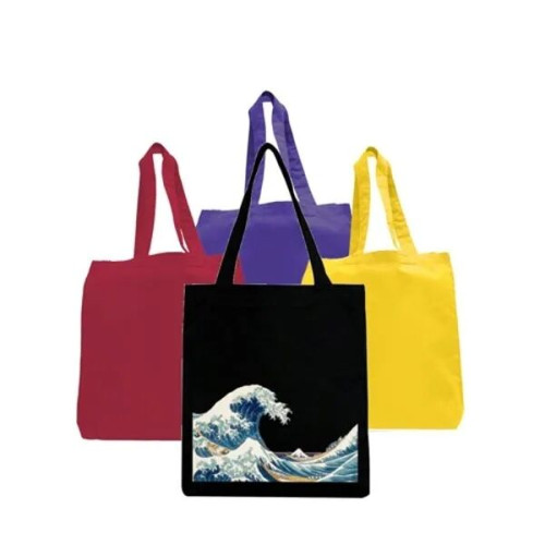 6 oz Cotton Canvas Tote Bag W/ Gusset (15" X 16")