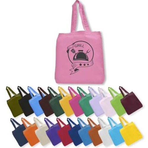 6 oz Cotton Canvas Tote Bag W/ Gusset (15" X 16")