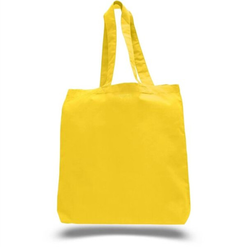 6 oz Cotton Canvas Tote Bag W/ Gusset (15" X 16")