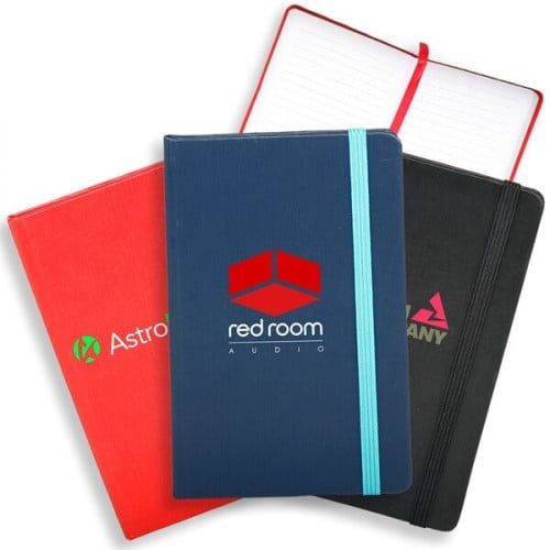 Hardcover Notebooks w/ Matching Color Elastic Band Journal