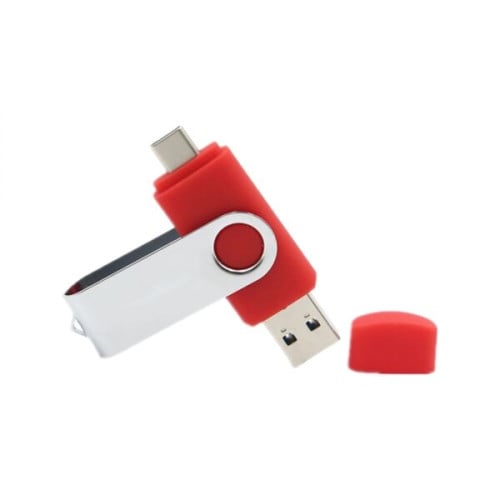 Multi-port Type-C Flash Drives Rotating Swivel USB Drive