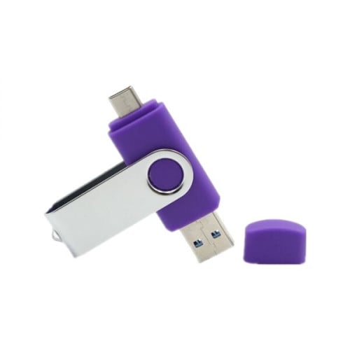 Multi-port Type-C Flash Drives Rotating Swivel USB Drive