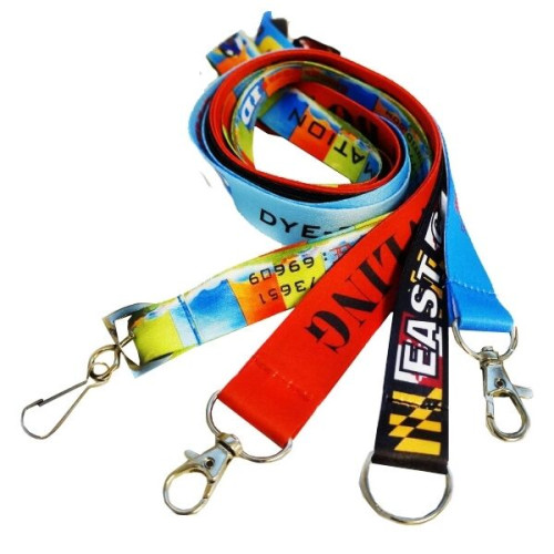 USA Made Full Color Dye Sublimation Lanyard w/ Badge holder