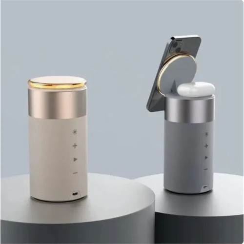 Bluetooth Speaker w/ Wireless Charger Night Light