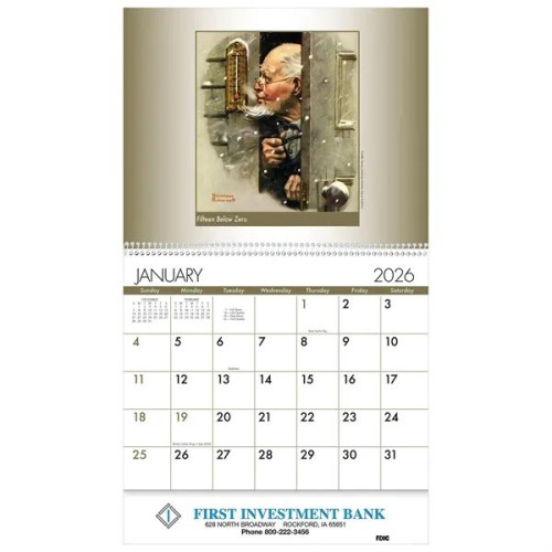An American Illustrator Wall Calendar: 2027 Spiral Bound