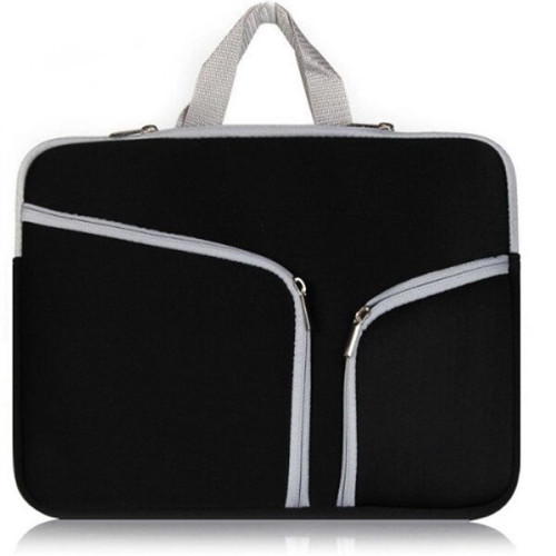 Neoprene Laptop Sleeve w/ 3 Zipper Compartments & Handle