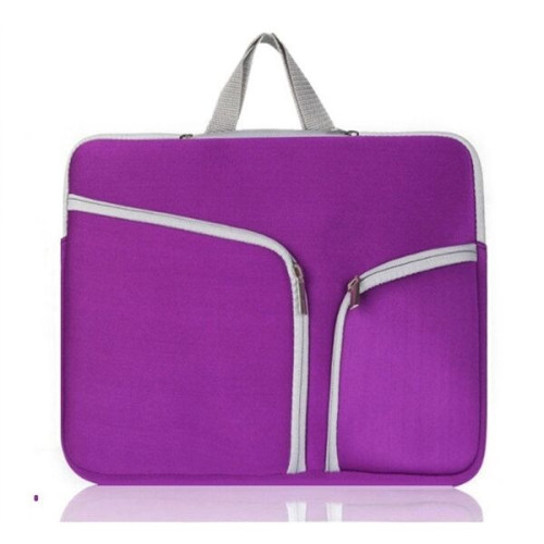 Neoprene Laptop Sleeve w/ 3 Zipper Compartments & Handle