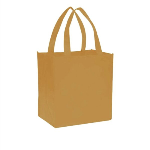 Grocery Non Woven Gusset Tote Bag USA Decorated (12"X13"X8")