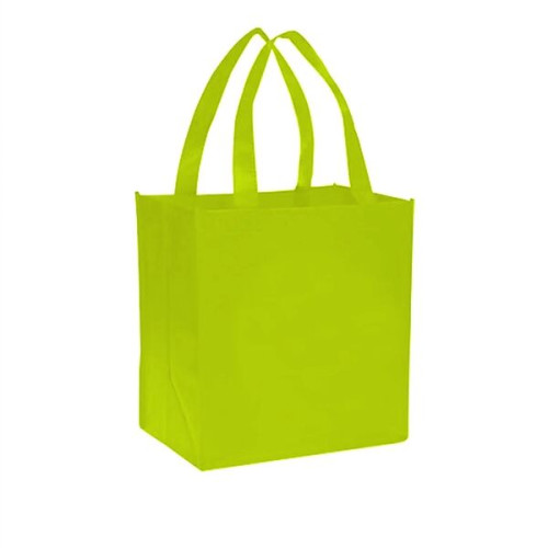 Grocery Non Woven Gusset Tote Bag USA Decorated (12"X13"X8")