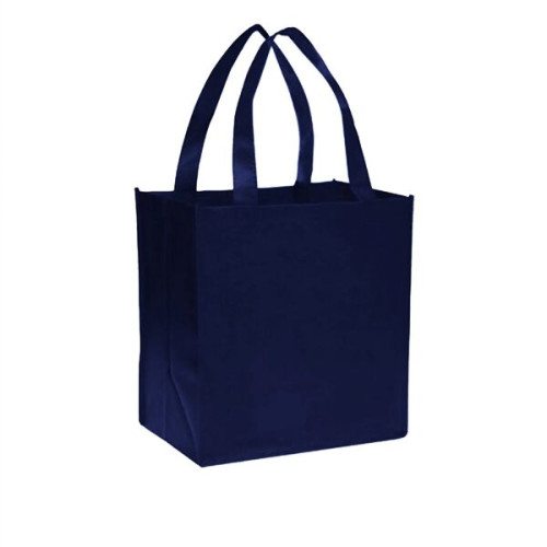 Grocery Non Woven Gusset Tote Bag USA Decorated (12"X13"X8")