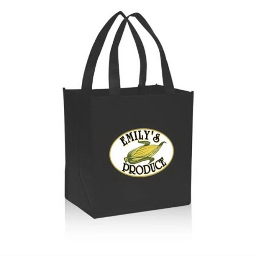 Grocery Non Woven Gusset Tote Bag USA Decorated (12"X13"X8")