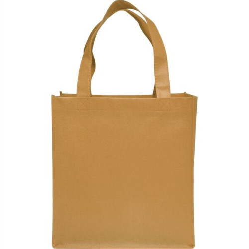 Grocery Non Woven Gusset Tote Bag USA Decorated (12"X13"X8")