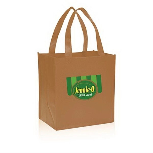 Grocery Non Woven Gusset Tote Bag USA Decorated (12"X13"X8")