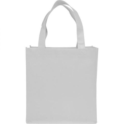 Grocery Non Woven Gusset Tote Bag USA Decorated (12"X13"X8")