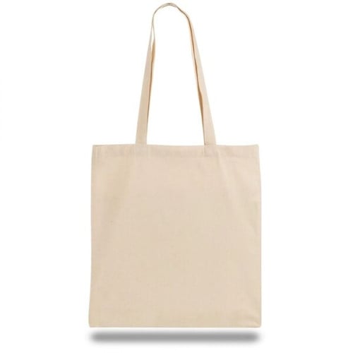7 Oz. Cotton Canvas Tote Bag USA Decorated (15" X 16")