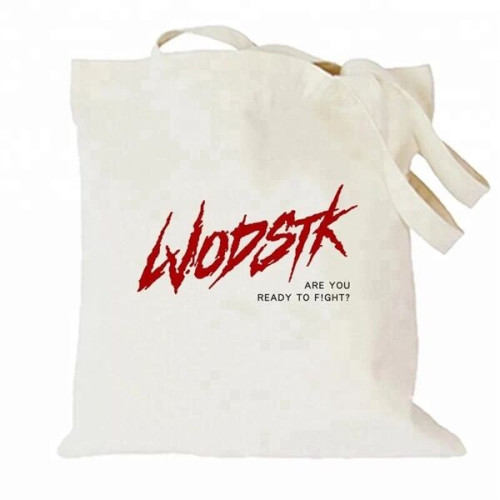 7 Oz. Cotton Canvas Tote Bag USA Decorated (15" X 16")