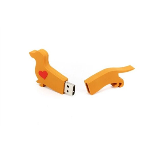 Custom 2D PVC USB Flash Drive - Dog Shaped