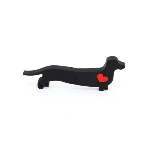 Custom 2D PVC USB Flash Drive - Dog Shaped
