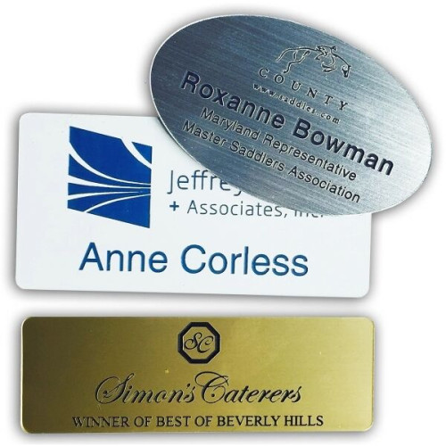 1.5" x 3" Name Badge - Plastic Engraved